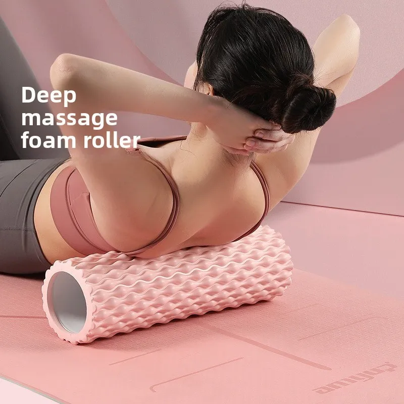 Water Drop Foam Shaft Muscle Relaxation Wolf Tooth Massage Stick Hollow Yoga Column Massage Roller