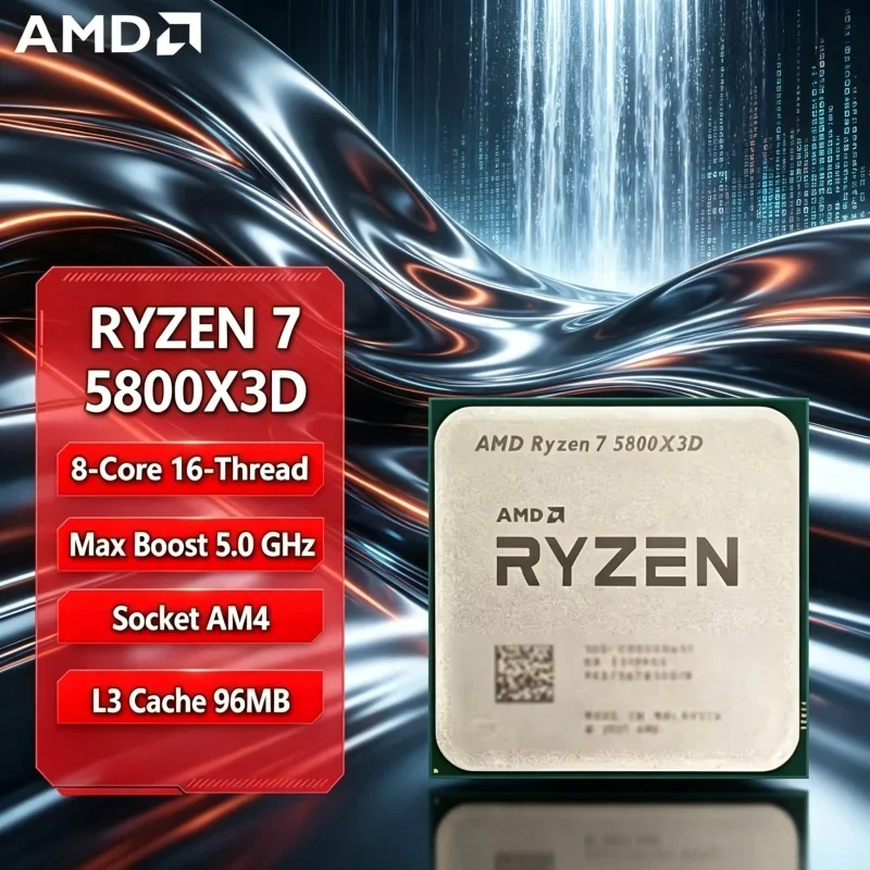 

Low-latency Genuine AMD Ryzen 7 5800X3D Desktop Chip AM4 DDR4 105W 8C16T 3.4-4.5GHz 3D V-Cache Gaming Processor