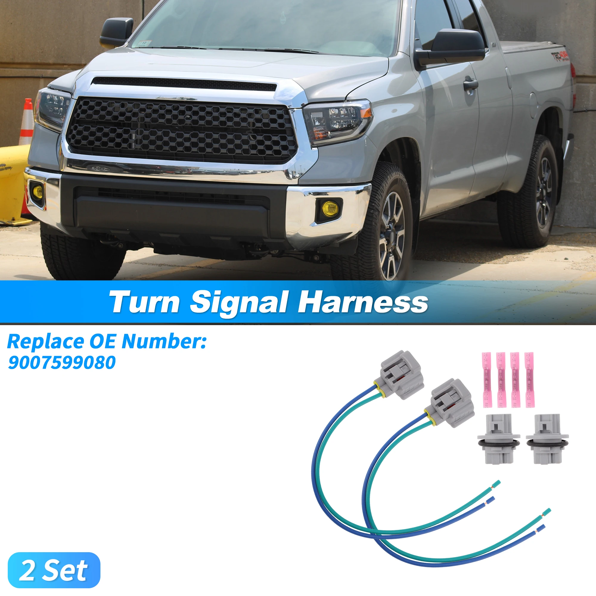 UXCELL 9007599080 for Toyota 4Runner 1998-2002 Turn Signal Wiring Harness 2 set