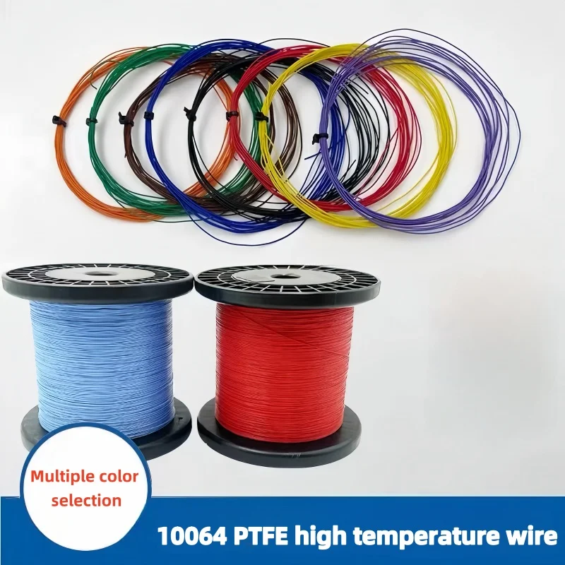 10 UL10064 FEP Wire 26/28/30/32/34/36/40AWG PTFE Plastic Ultra Fine Micro Litz Wires Solder High Conductivity Copper Cable