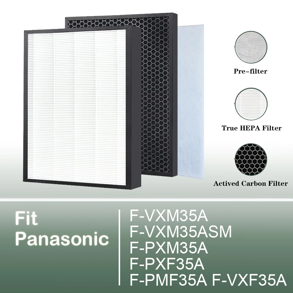 

Hepa Filter +Active Carbon Filter for Panasonic F-VXM35A F-VXM35ASM F-PXM35A F-PXF35A F-PMF35A F-VXF35A