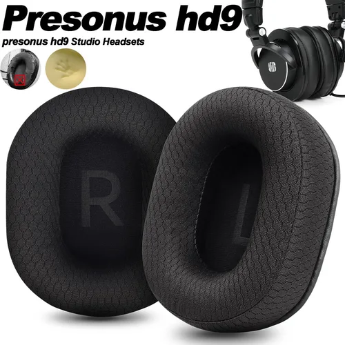 Imagen 1 del producto Almohadillas para auriculares presonus hd9 HD9, almohadillas de repuesto, tela de malla, cubiertas de memoria, esponja, proteína suave