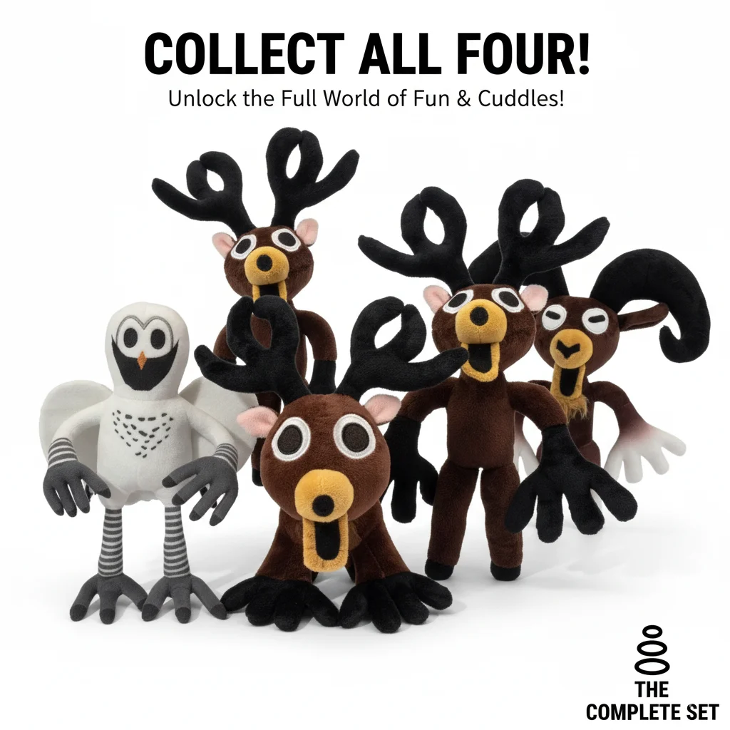 99 ليال في الغابات الغزلان ألعاب من القطيفة فيلم الحيوانات المحشوة الغزلان لعبة المشجعين هدايا عيد الميلاد لعب للأطفال هدايا الهالوين 2025