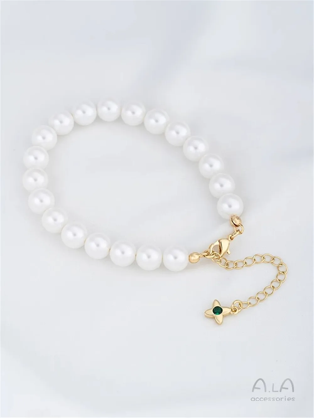 14K Gold Inlaid Zircon Peach Heart Mango Flower Drop Tail Chain Diy First Jewelry Extension Chain K906