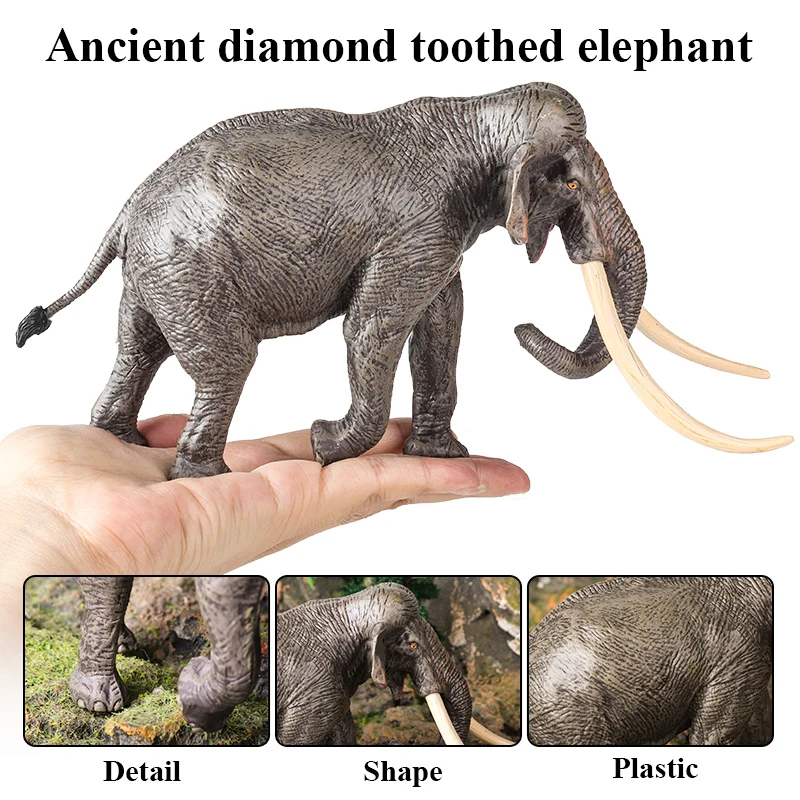 Oenux Afrikanische Wilde Tiere Elefanten Modell Simulation Große Mammut Action-figuren Figur PVC Pädagogisches Spielzeug Für Kinder Geschenk – Detail 11
