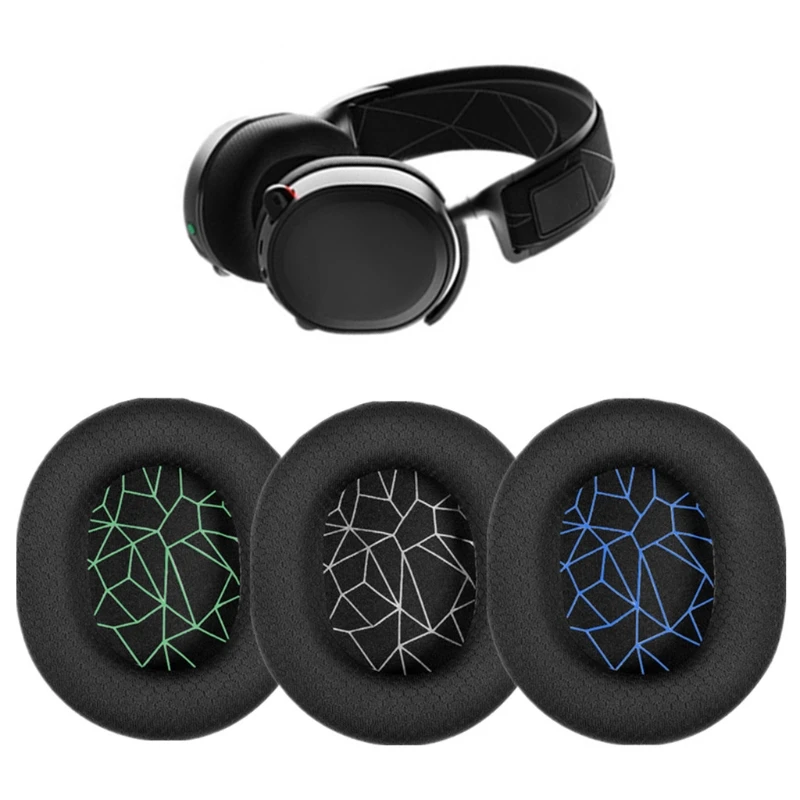 1Pair Ear Pads For Arctis 3 5 7  Lossless Headphones Elastic Foam Earpads Ear Pads Sponge Cushion Replacement