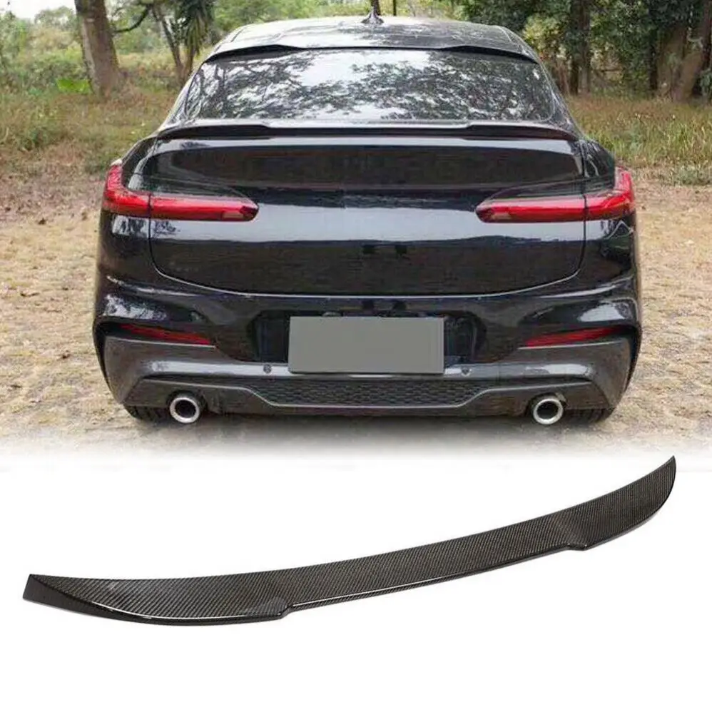 

For BMW X4 G02 M40i XDrive30i Carbon Fiber Rear Trunk Spoiler Wing Lip 2018 - 2020