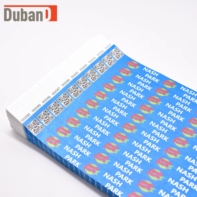 50pcs Tyvek Solid NEW Colors 3/4 Inch Customize Wristband Event Waterproof for Events Party Bracelet