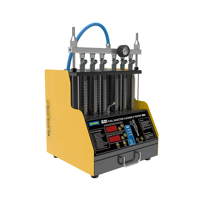 CT400 GDI Fuel Injector Cleaner & Tester Machine 6 Cylinders Fuel Injector Cleaner Tester for Car & Motorcycle 110V 220V