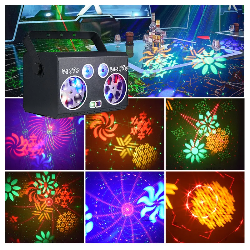 15W Dmx Rgb Podium Laserlicht Afstandsbediening Dj Disco Ktv Projector Lazer Lichtstraal Partij Verlichting Voor Nachtclub Bar Xmas Versieren Lamp