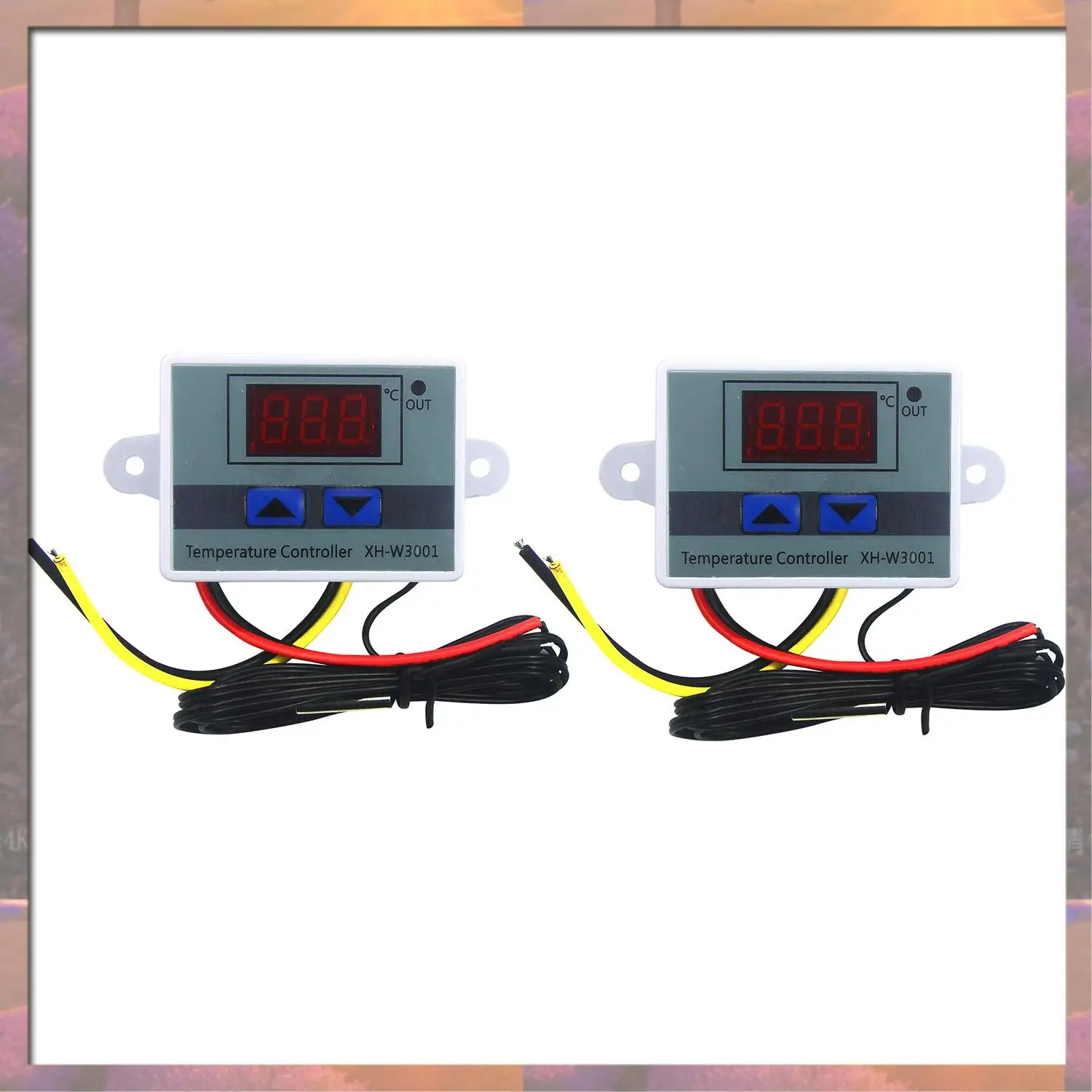 Лидер продаж, 2 шт., 110-220 В переменного тока, цифровой светодиодный регулятор температуры Xh-W3001 для инкубатора, переключатель охлаждения, нагрева, термостат, датчик Ntc