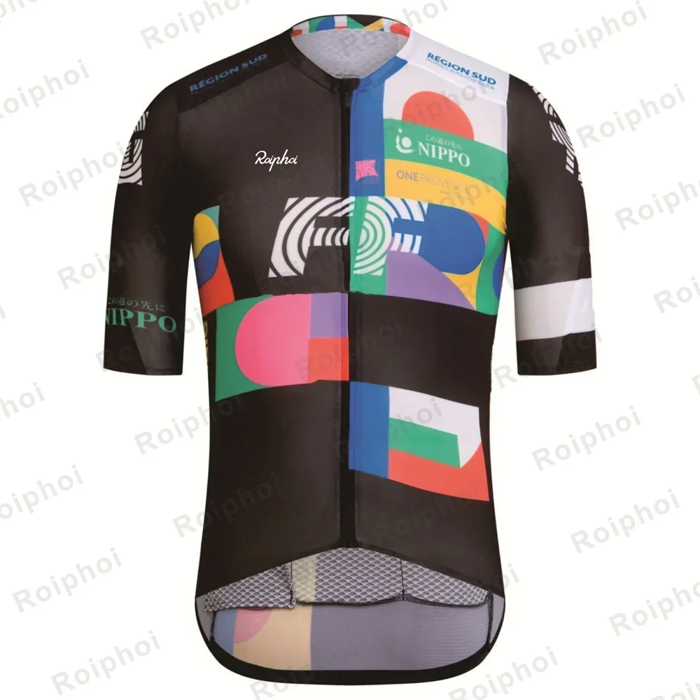 2025 ROIPHOI Racing Summer Cycling Jersey Men Bicycle Clothing Male MTB Maillot Clothes Pockets Mountain Bike Shirt Enduro