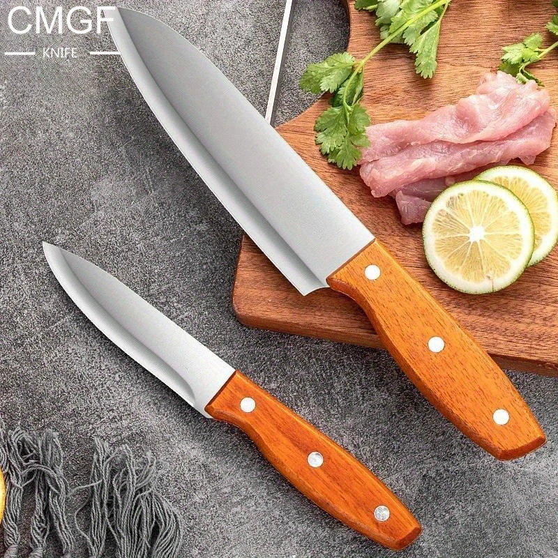 

CMGF Household Kitchen Knife Sharp Blade Slicing Paring Knife Chef's knife 2/4 piece Set High Hardness Quality Steel Fruit knife