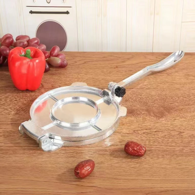 Aluminum Alloy Tortilla Press and Dumpling Maker - Handheld Round Mold for Homemade Mexican Tortillas Dumpling Wrappers