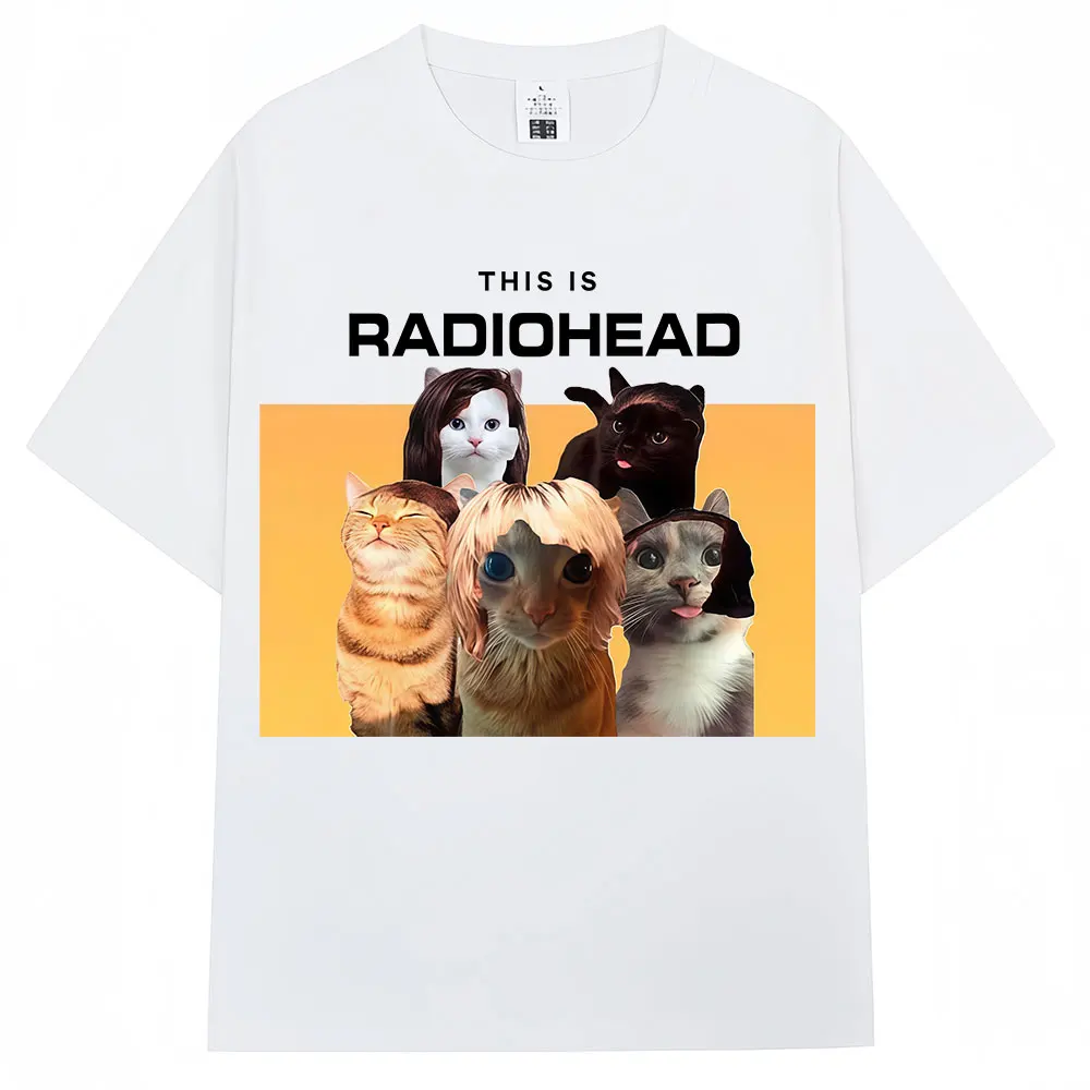 Camiseta gráfica Vintage divertida de Radiohead The Bends camisetas de verano de manga corta de alta calidad camisetas Unisex