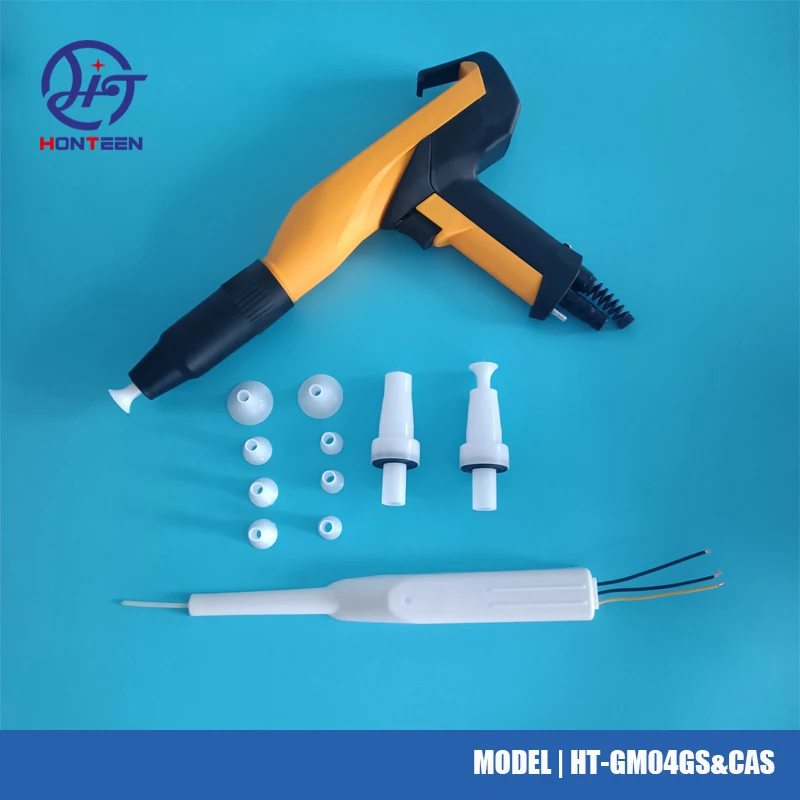 GM04 Electrostatic Powder Coating Gun Shell Shaft Body Consists Of Powder Spray Gun Shell And HV Cascade Modular