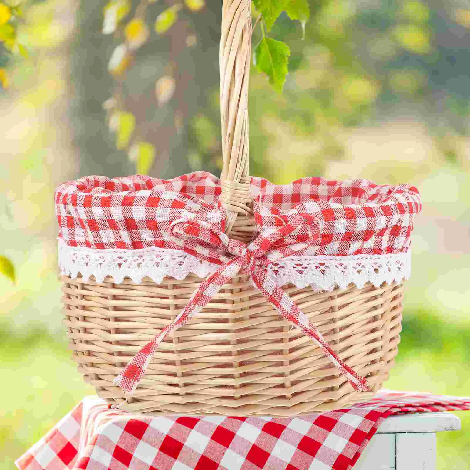 Gift Storage Basket Picnic Bag Bread Container Fruit Food Collapsible Laundry Baskets