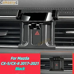 Car Mobile Phone Holder for Mazda CX-5 CX-8 CX8 CX5 2021 2017 Raptor Mounts Bracket GPS Stand Rotatable Support Accessories