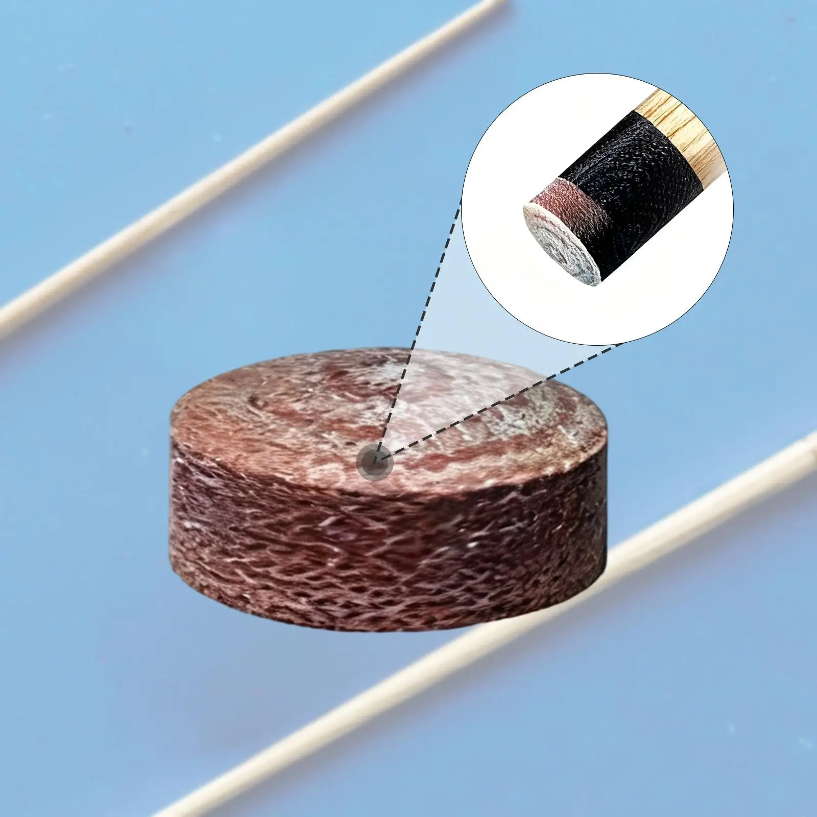 Pool Stick Tip Resin Break Jump 1.5cm High Hardness Billiard Repair Supplies for Precise Jump and Break