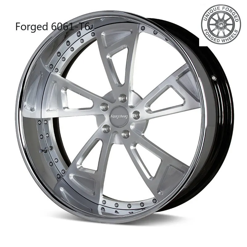 

26 stylesHong Cheng3-piece Customization Forged Alloy Wheels 17 18 19 20 21 22 24 26 Inch for Passenger Car Wheel Rims