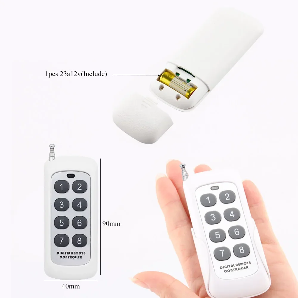 EU/FR Wireless Remote Control Socket and Plug 15A 4000W 220V with 300m Long Range Transmitter for Home Electrical,Light, ON/OFF