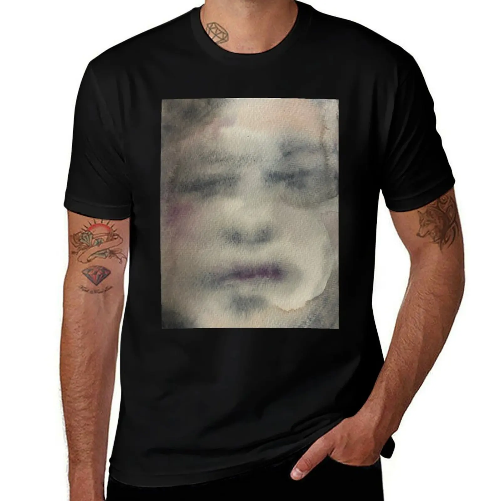 

Watercolor Eyes T-Shirt anime shirts graphic vintage t shirts anime stuff Men's cotton t-shirt