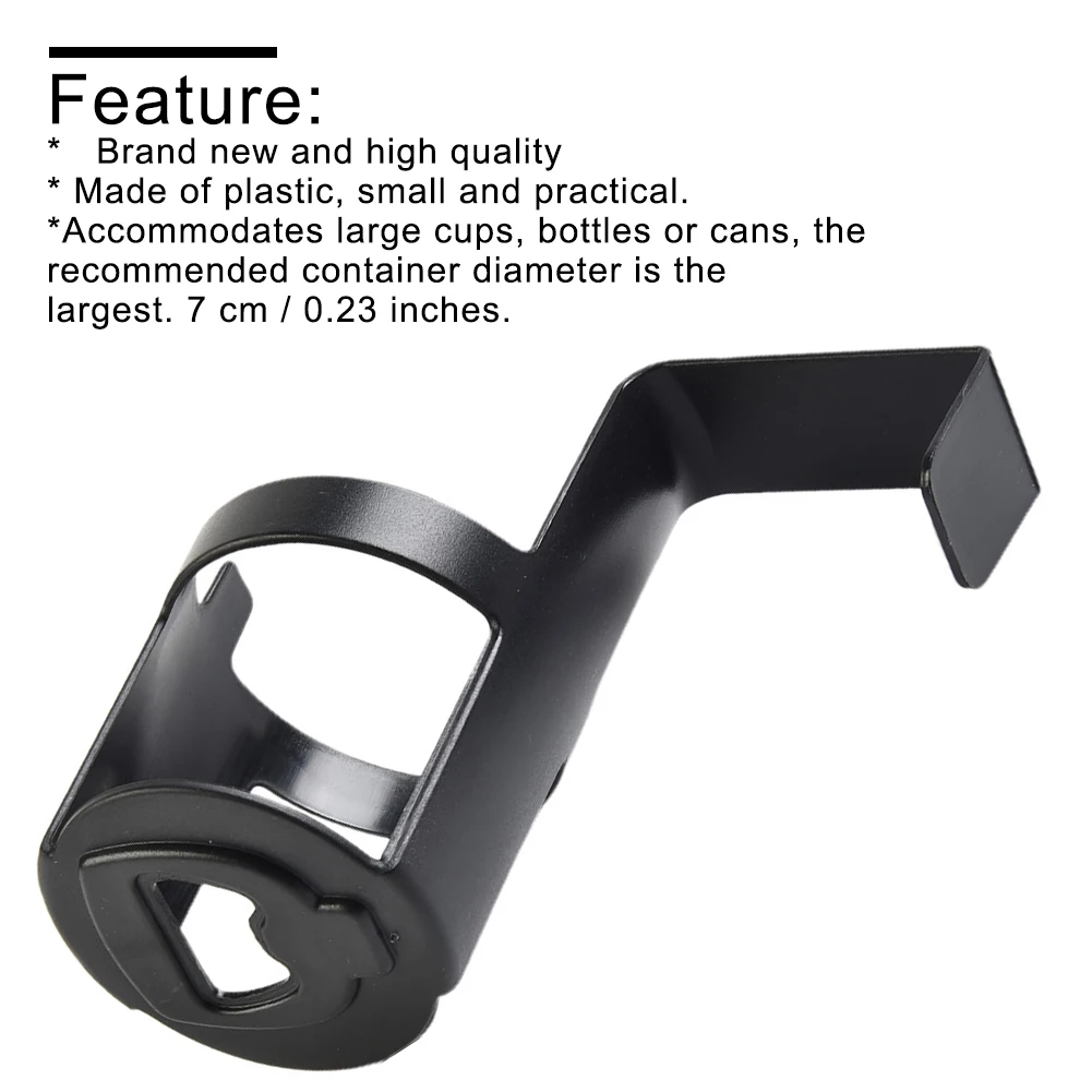 Suporte Multifuncional de Plástico para Copos e Garrafas - Acessório Interno Traseiro para Carro (1 Peça) - Preto