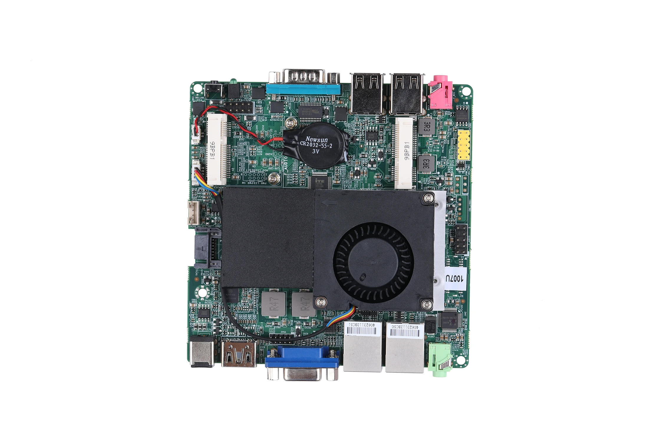 QOTOM MB2U213-0300 Q107S Q210S Q220S اللوحة الأم للكمبيوتر الصغير Celeron 1007U/Core i3-3217U/i5-3317U 12*12 سنتيمتر المزدوج LAN WIN 10/Linux