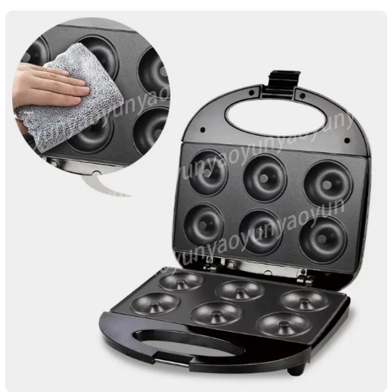 Household 16 Holes Donut Maker Double Sided Heating Breakfast Bread Light Food Machine