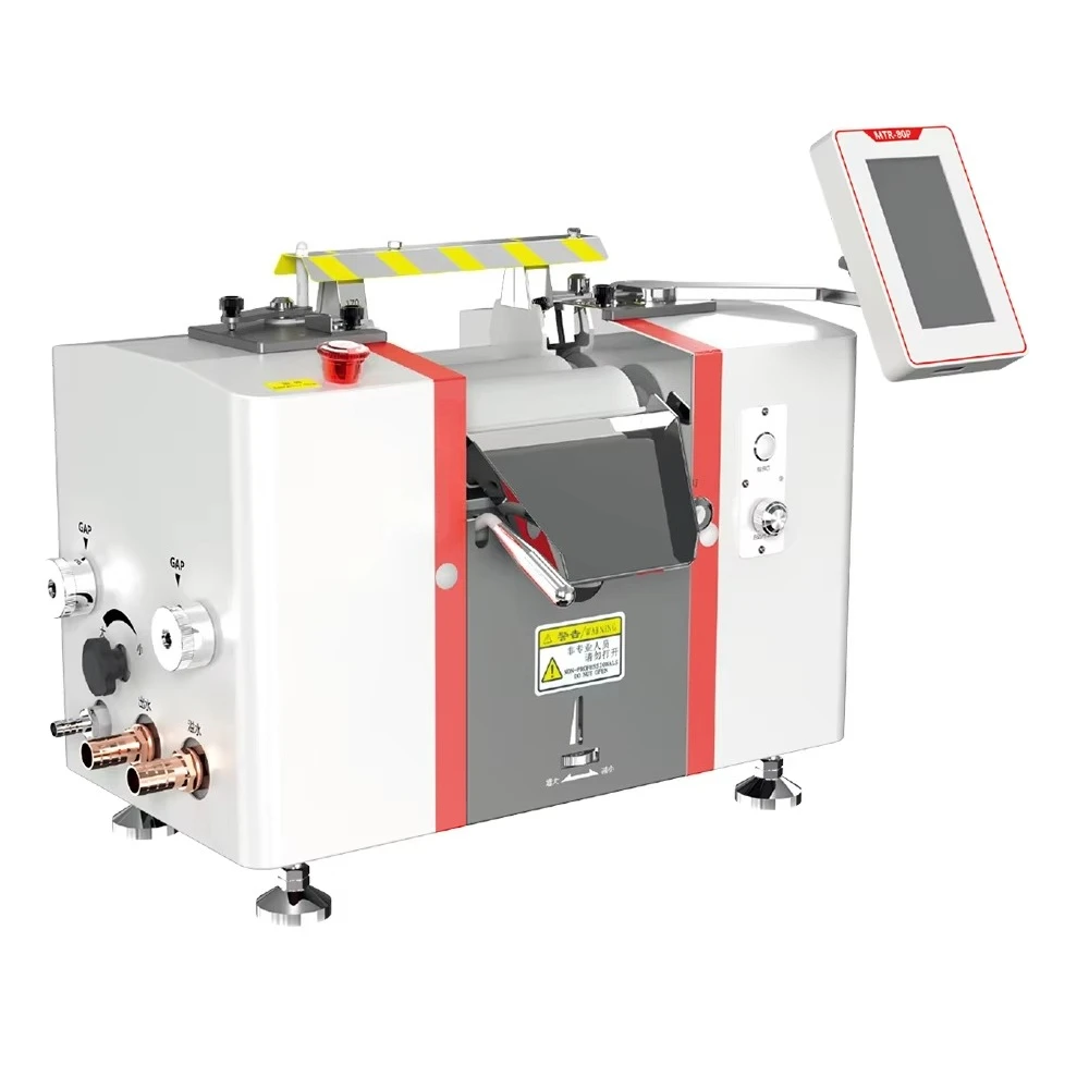 MTR-80P Three Roll Mill Electric Grinder 1.5kW High Power Paste Slurry Grinding Machine for Electronic Materials