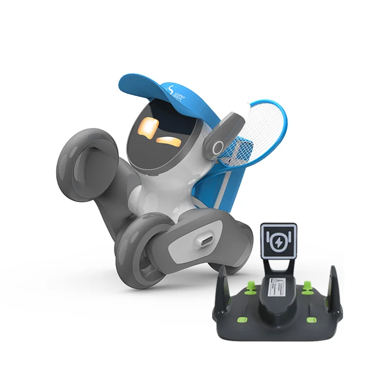 Новейшая интерактивная игрушка Tennis Champion Edition Loona Smart Robot Dog Voice & Visual в подарок включает теннисную кепку и рюкзак
