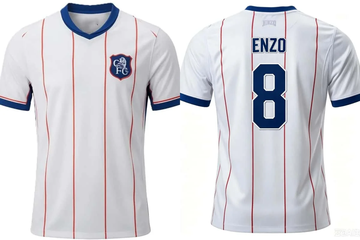 Fußballtrikots für Fans 2026-2027 Chelsea 3D-Druck Fußballshirt Herren Damen Atmungsaktiv Schnelltrocknend Sommer Sporttrikots – Detail 4