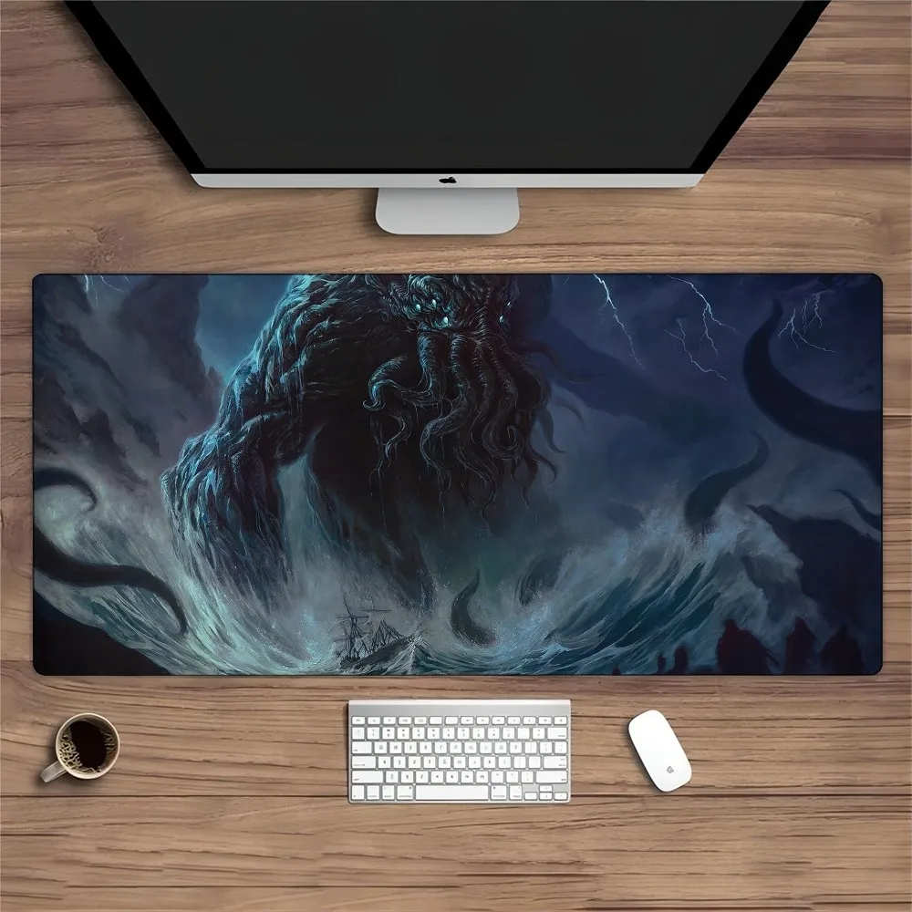 Cthulhu Mousepad Mouse Pad Gamer HD Print Computer Mouse Mat Office Rubber Keyboard Mat