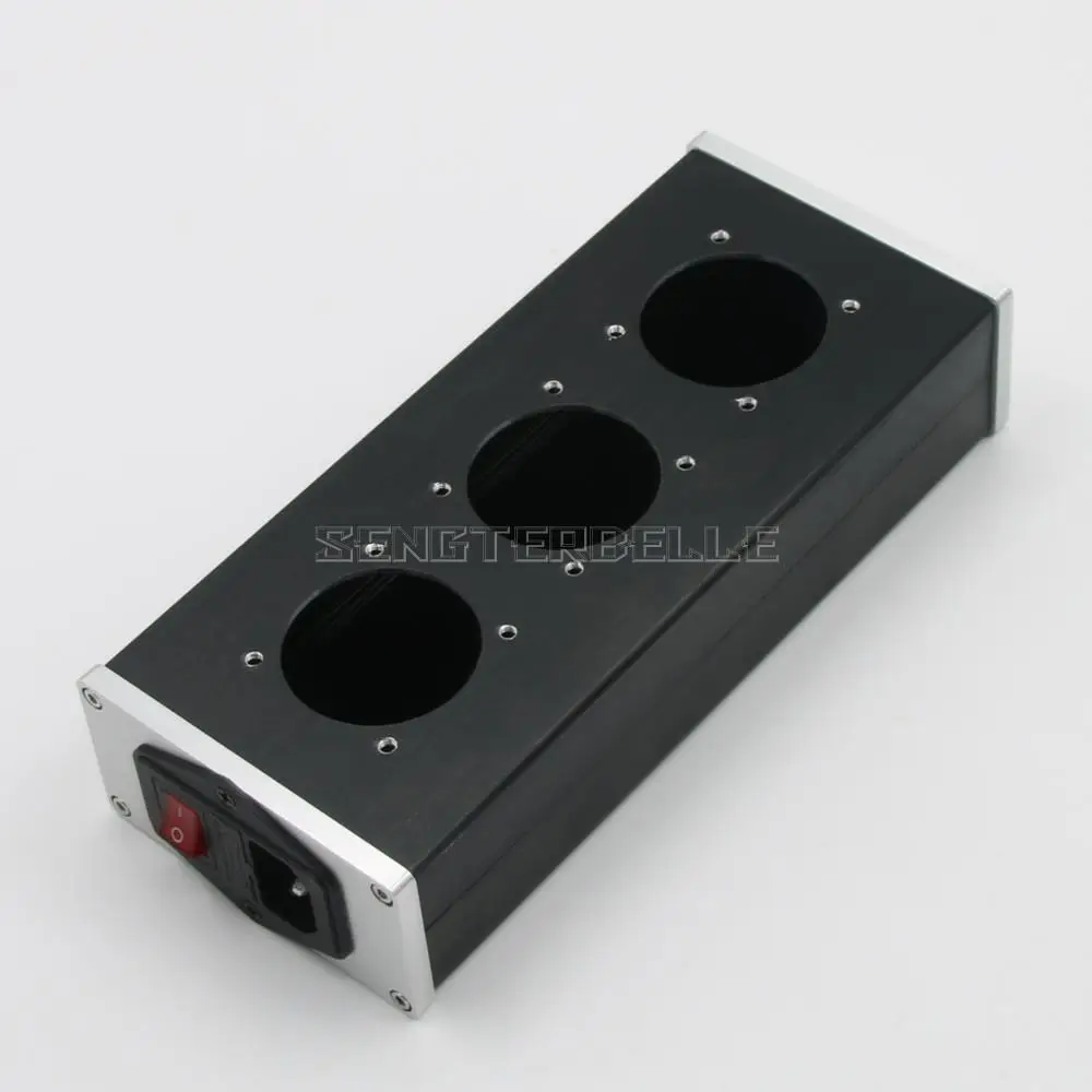 BZ0905 Aluminum Alloy Power Strip Chassis US EU Standard Case PSU Box Power Socket Shell