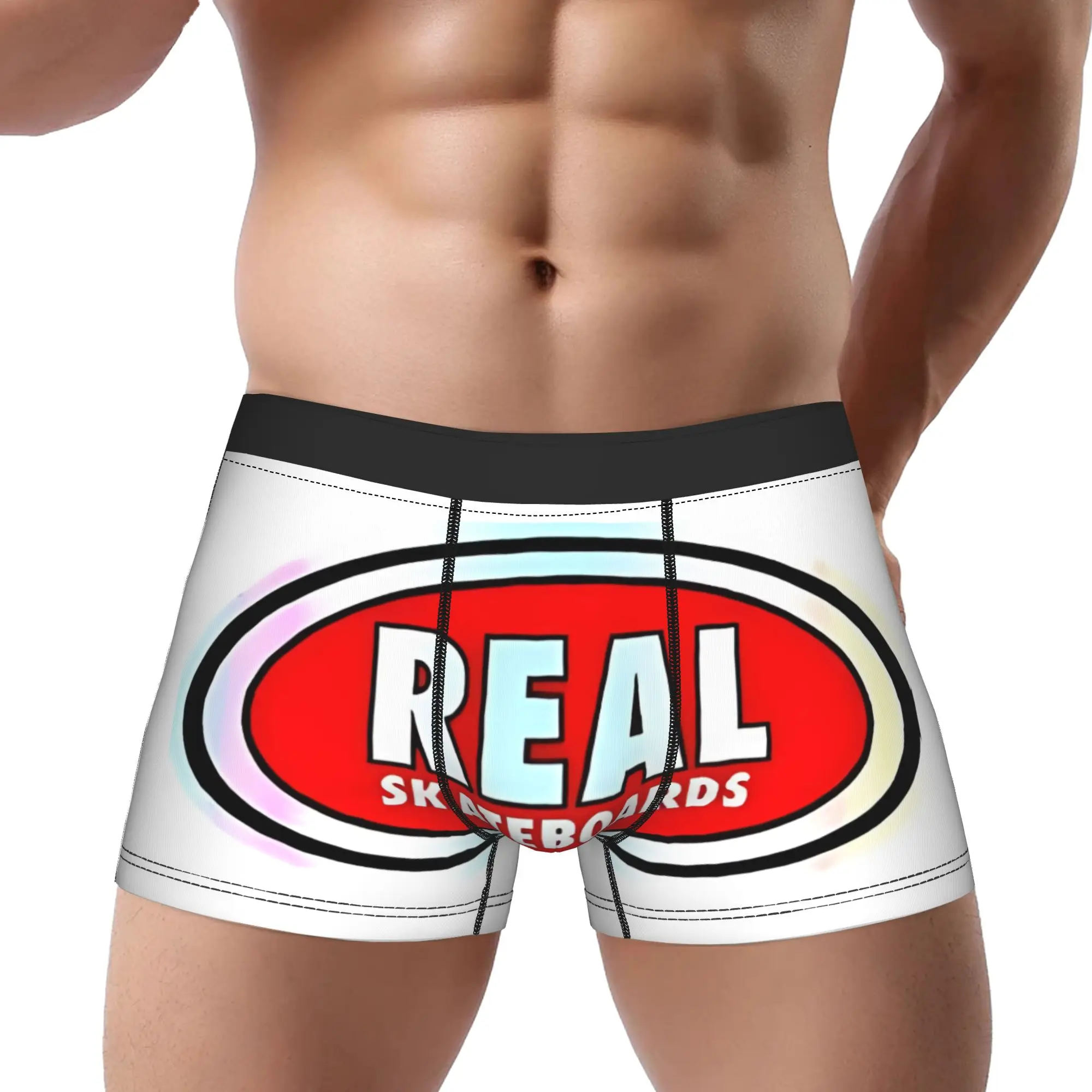 R E A L Skateboards Beste Unterhosen für Herren, Männerunterwäsche, REAL Atmungsaktive Shorts, Boxershorts