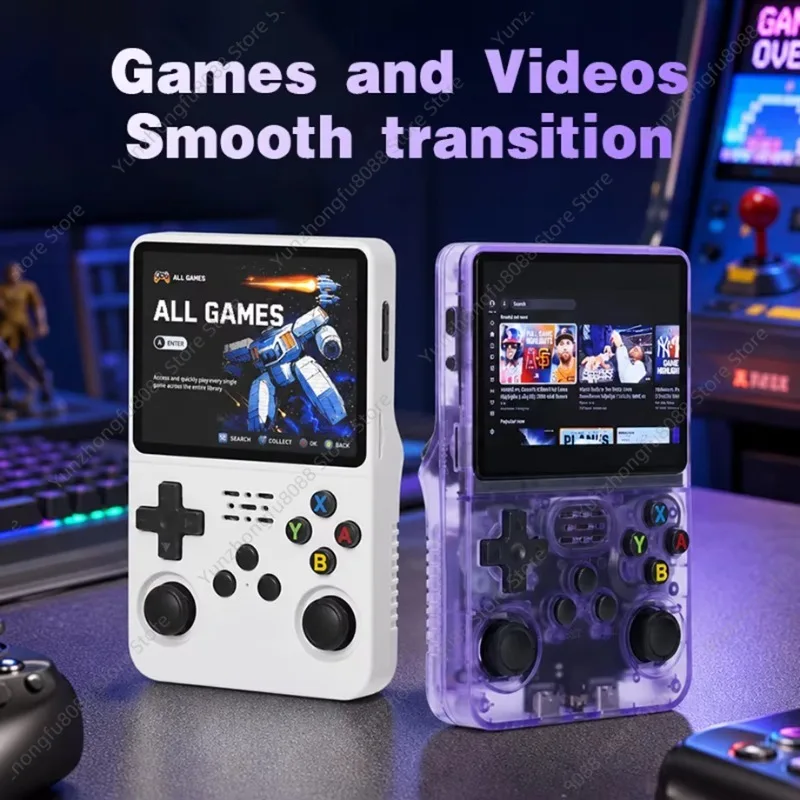 Mooden R36S-YT Handheld Game Console Wifi Online Battle 3.5 Inch Video Handheld Retro Portable Game Player R36S Console
