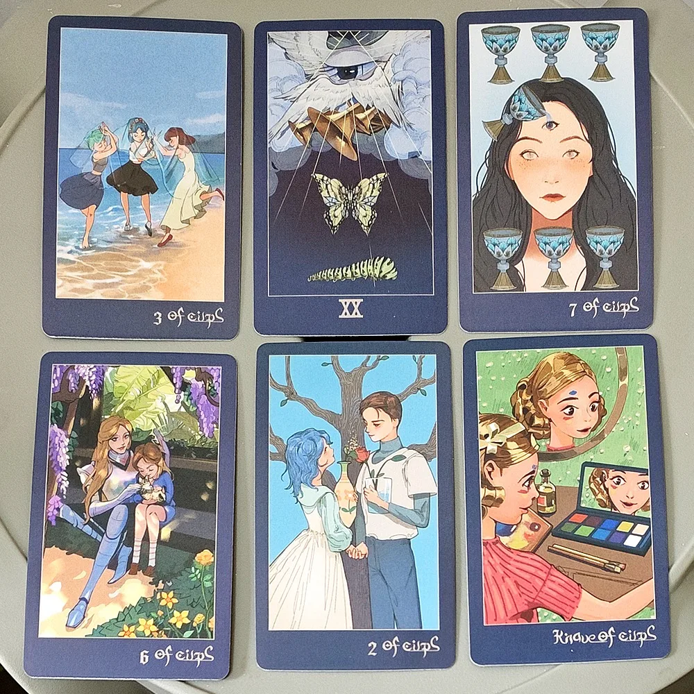The Other Islands Tarot Deck 10.3*6cm, 78 Pcs Tarot Cards Beautiful Illustrations - Fantasy Art Tarot Deck