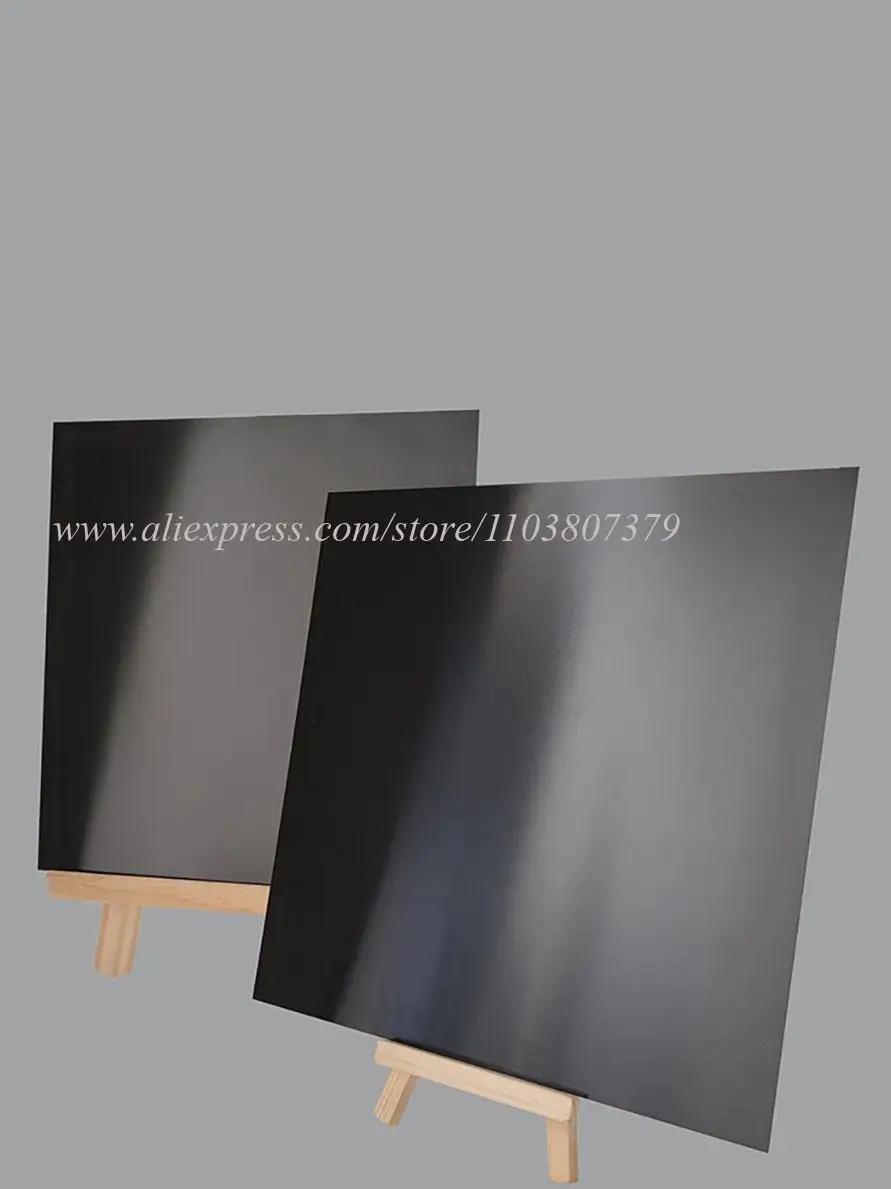 Black Anodized Aluminum Alloy Plate, Aluminum Alloy Plate 100x100mm 200x200mm 300x300mm 0.5/0.8/1.0/1.5/2.0mm