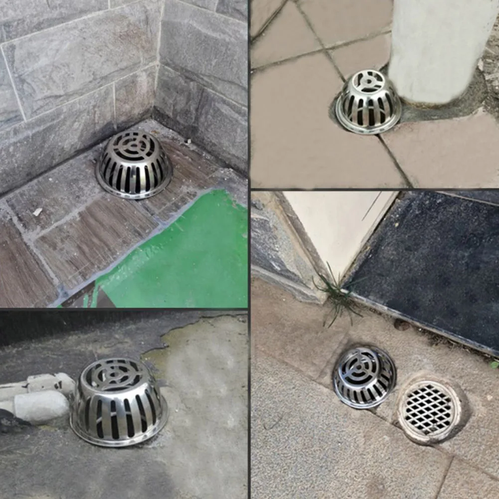 3/4/5 بوصة الفولاذ المقاوم للصدأ مزراب ورقة الحرس النازل حماية أنابيب السقف سقف مزراب المطر ، مزراب المطر ، شرفة ماسورة التصريف