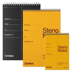 KOYUYO Spiral  Steno Note Memo Notebook Pre-cut Office Coil Notepad School Supplies binder note  journal