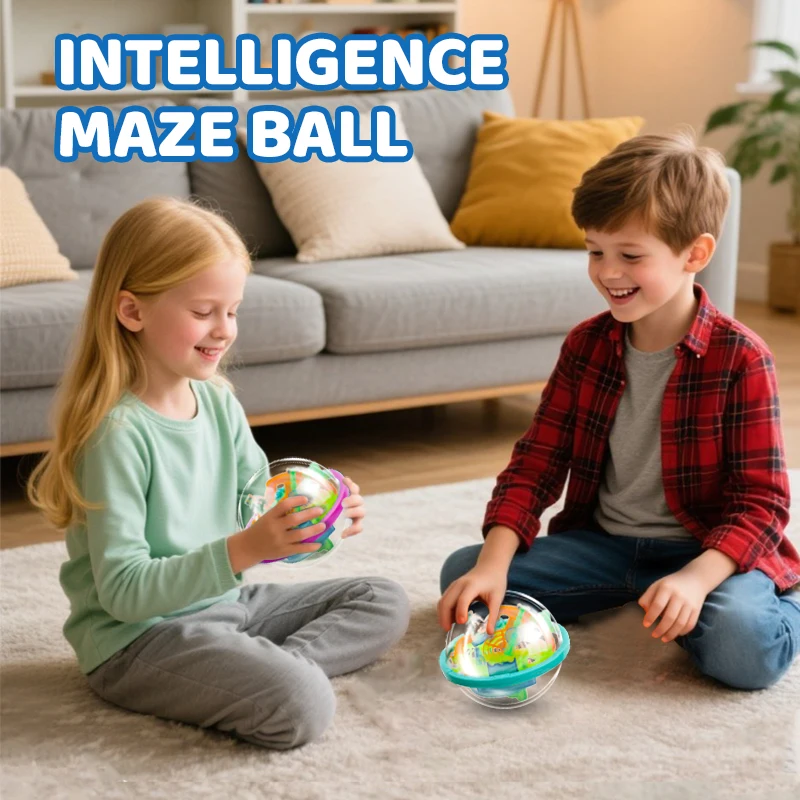 Leuchtende Version Labyrinth Mini Magic 3D Puzzle Intelligenz und kreatives Spiel IQ Geschenkständer geeignet für Kinder und Erwachsene