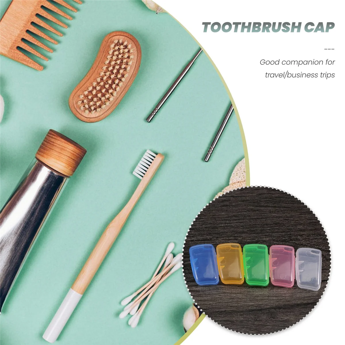 10 Pcs Portable Brushes Cap Cases Covers Toothbrush Holder Home World Tourism Camping (Random Color)