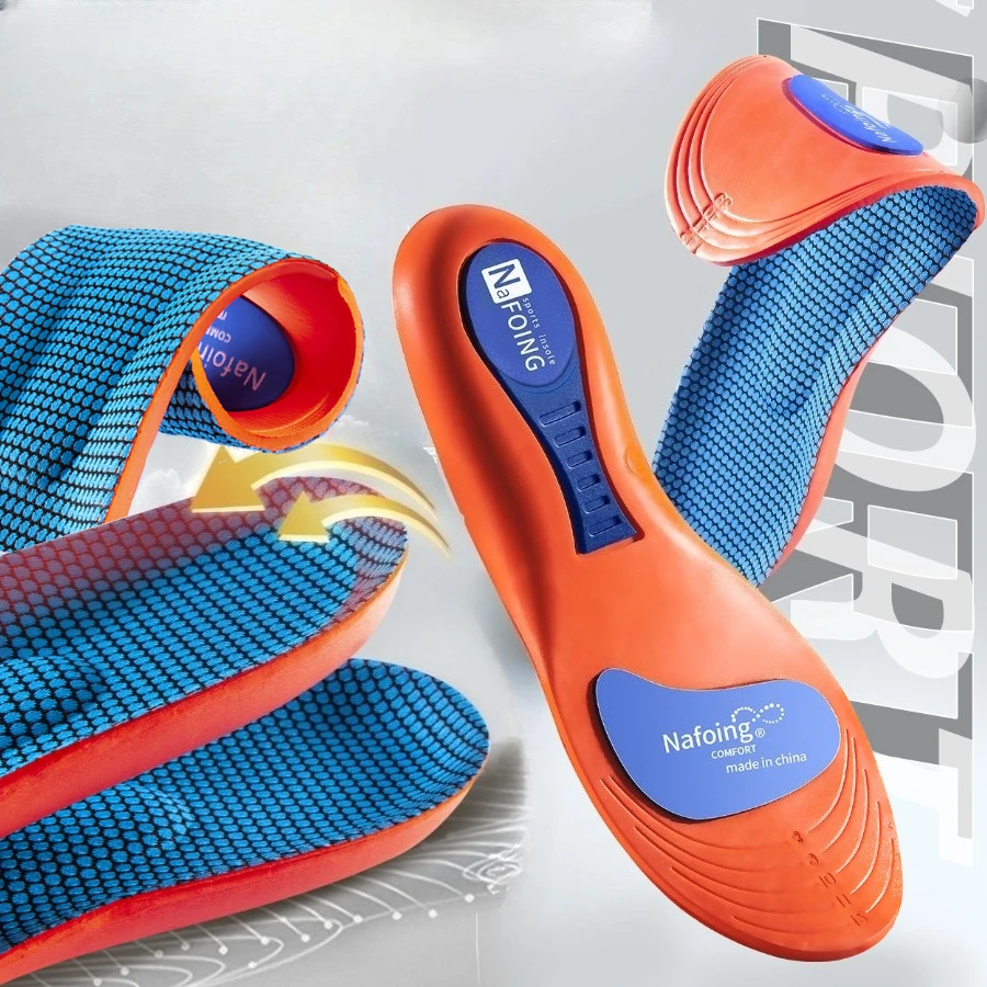 نعال داخلية رياضية ممتصة للصدمات للأحذية - نعال داخلية للجري قابلة للتنفس ومزيلة للعرق لتقويم العظام للرجال والنساء [[ #1