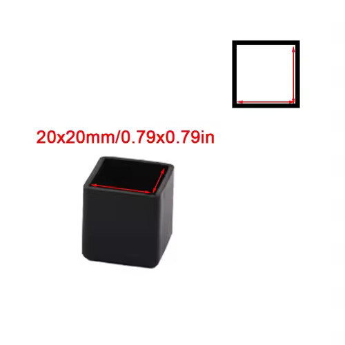 Square Silicone Chair Leg Caps Non-slips Table Foot Dust Cover Socks Floor Protector Pads Pipe Plugs Furniture Leveling Feet - Image 22