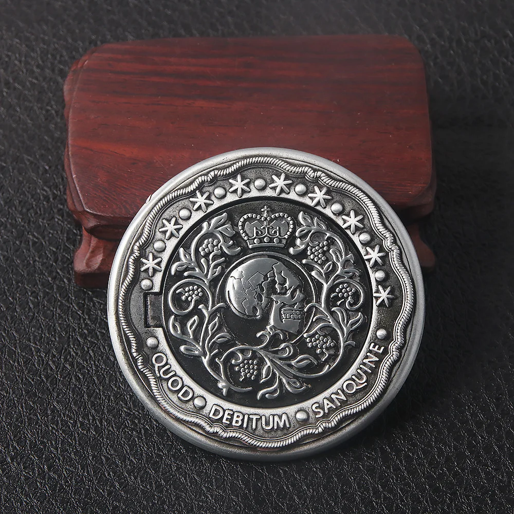 Big Size John Wick Coin Skull Keychain Blood Oath Marker Can Open Magnets Magnetically Attract Coin Props Simulation Accessories