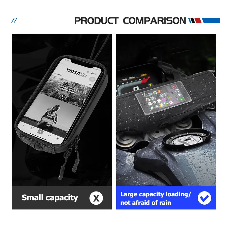 Motorcycle Luggage Tanklock Backpack Phone Navigation Sport Bag For Recaro view 3