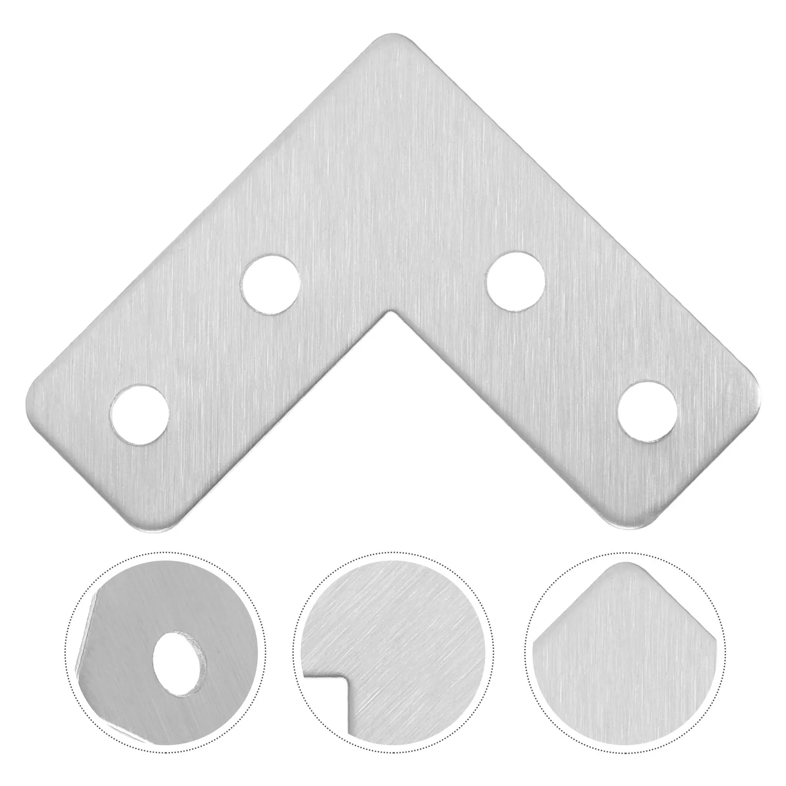 

40Pcs Stainless Steel Corner Brace Brackets Heavy Duty L Shaped Brackets Furniture Fasteners for Cabinet Window Table Wood