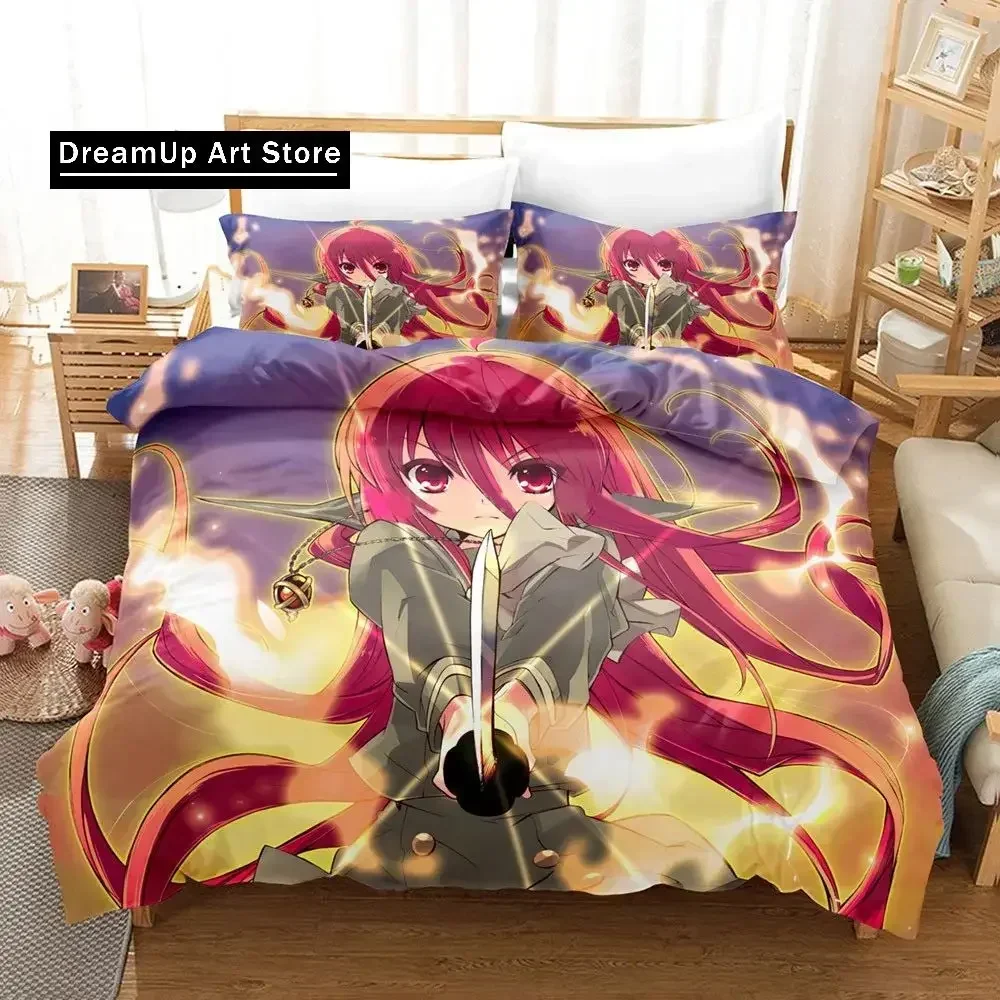 Kawaii Girl Cartoon Shakugan No Shana Bedding Set Anime Bed Linen Quilt Duvet Cover Sets Home Decor Single Queen King Size Gift