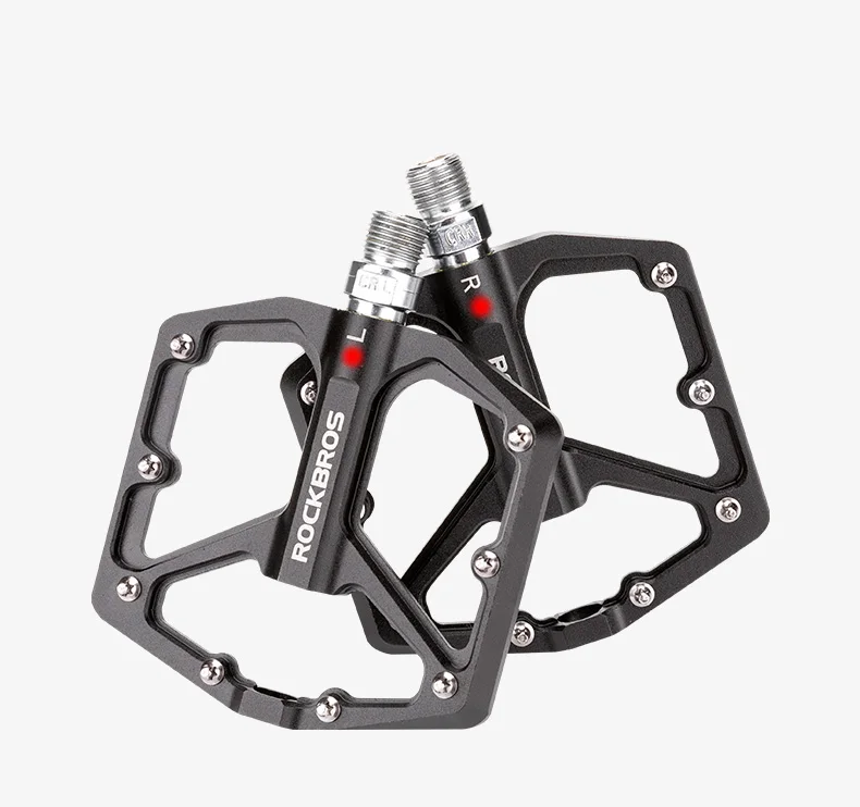ROCKBROS Bike Pedale Aluminium Legierung Anti-slip Fahrrad Pedale Ultraleicht Versiegelt Lager einteiliges MTB Road Berg Radfahren pedal – Detail 10