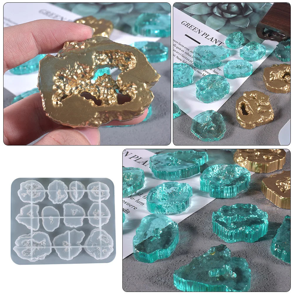 

Crystal Resin Diy Silicone Mold Pendant Making Craft Non-Stick Durable Epoxy Mould Handmade Ornament Tool Crafts Making Supplies